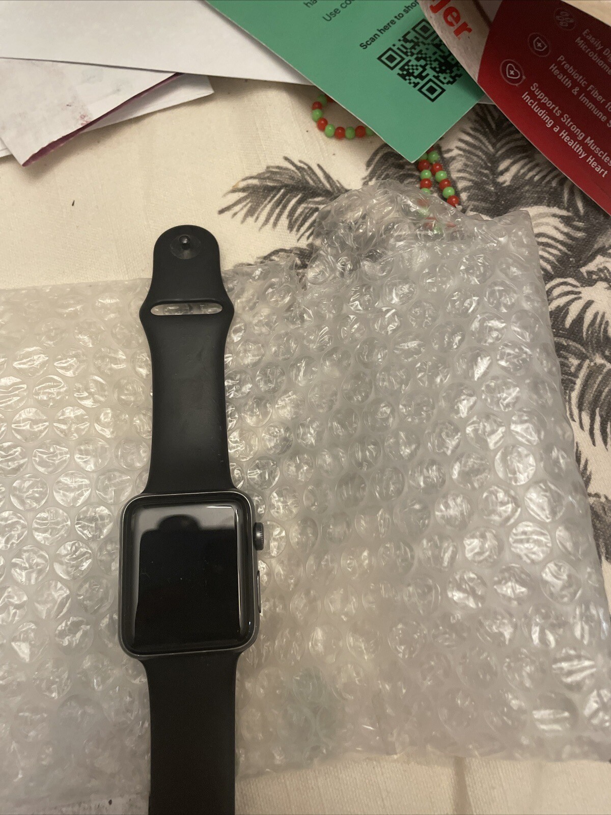 Apple Watch Series 3gps 42 Mm Space Gray Aluminum With Black