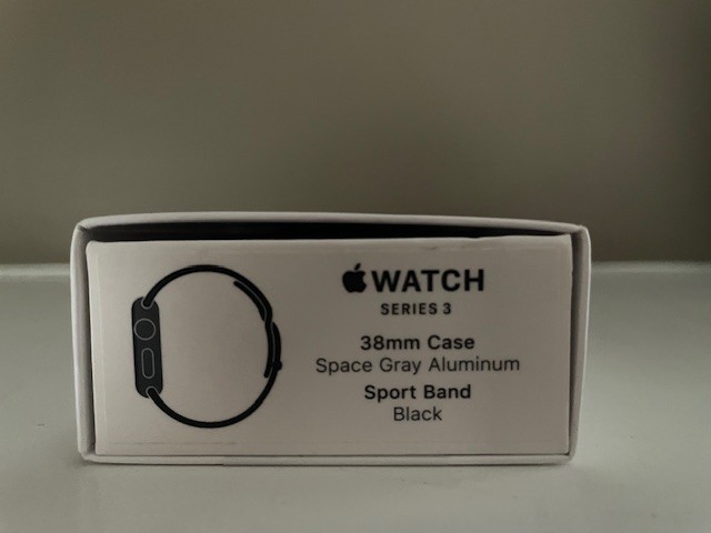 APPLE WATCH – SERIES 3 (GPS) – 38mm – 8gb – Black – EUC – FREE SHIP!!