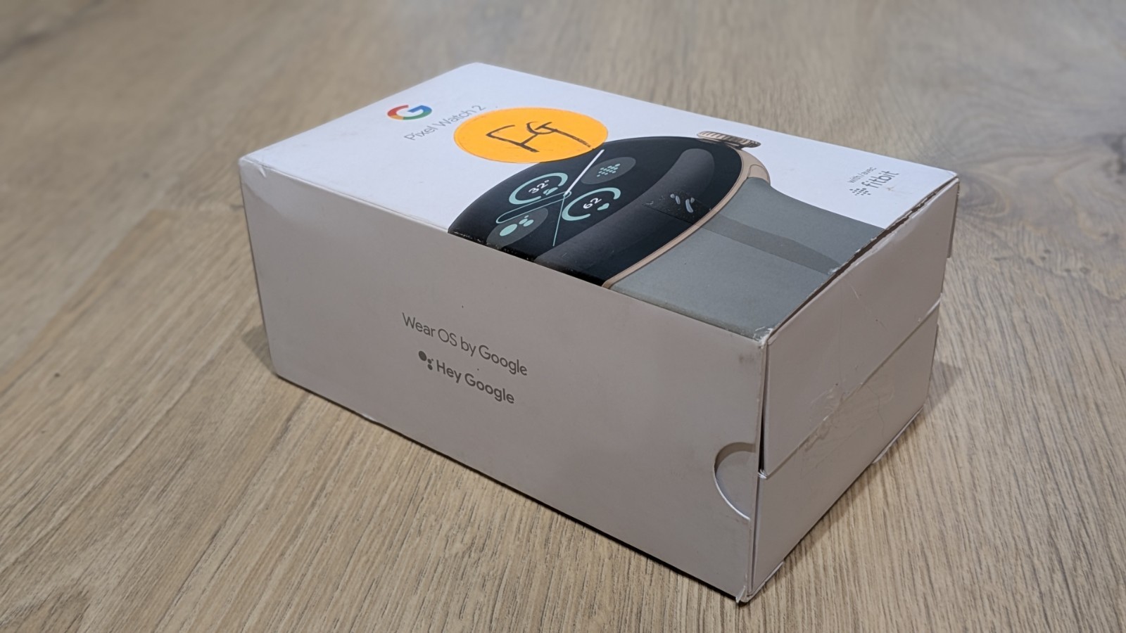 Google Pixel Watch 2 41mm Champagne Gold Case Hazel Band, BT/WIFI (FOR PARTS)