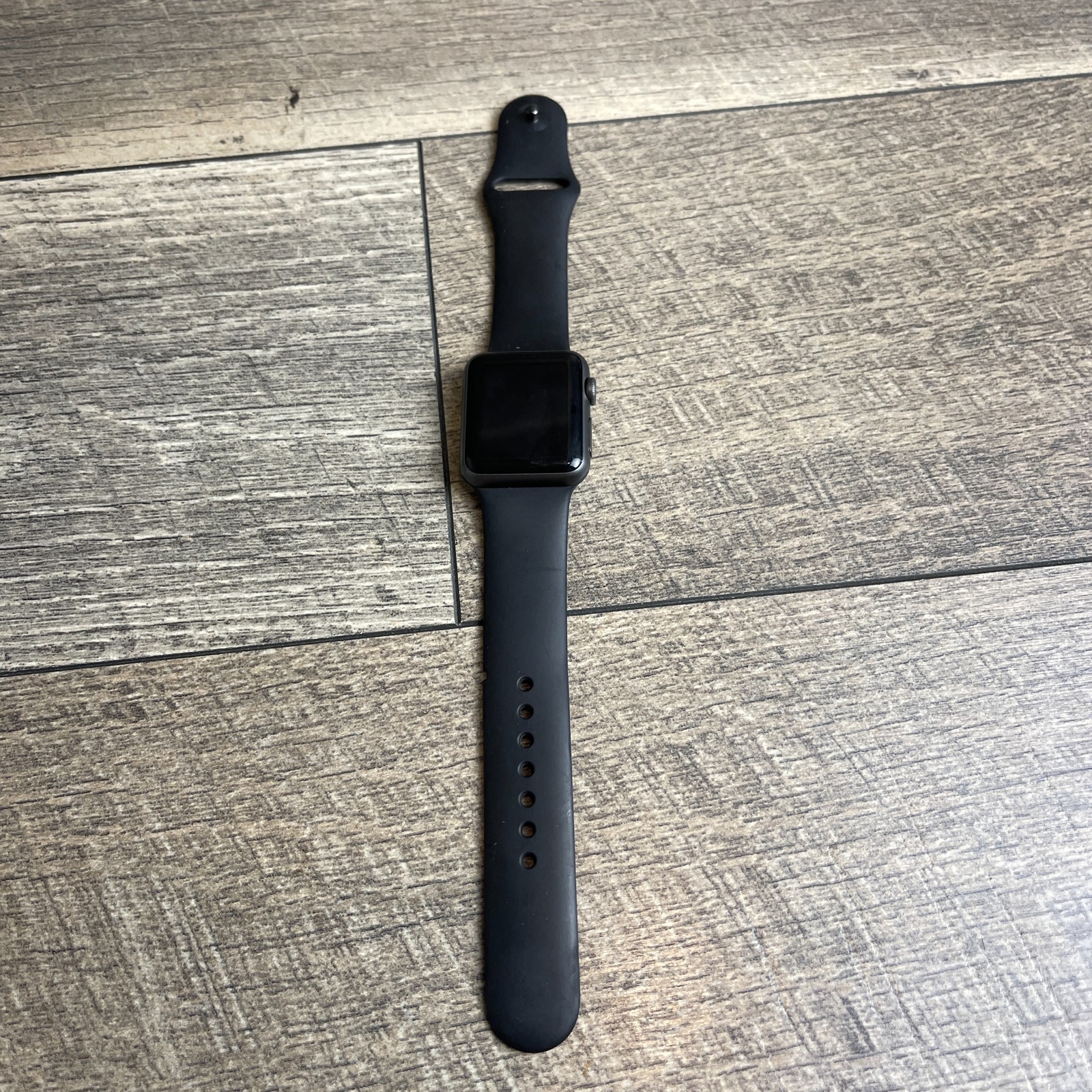 Apple Watch Series 1 Smartwatch Black Strap 38mm 1.5″ Display Aluminum Case