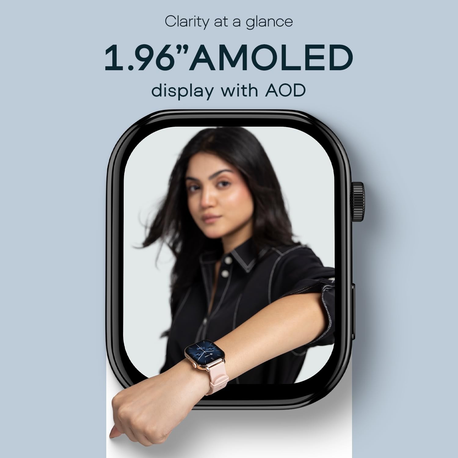 Noise Pulse 4 Max AI Smart Watch 1.96″ AMOLED Metallic Fitness Tracker Silver