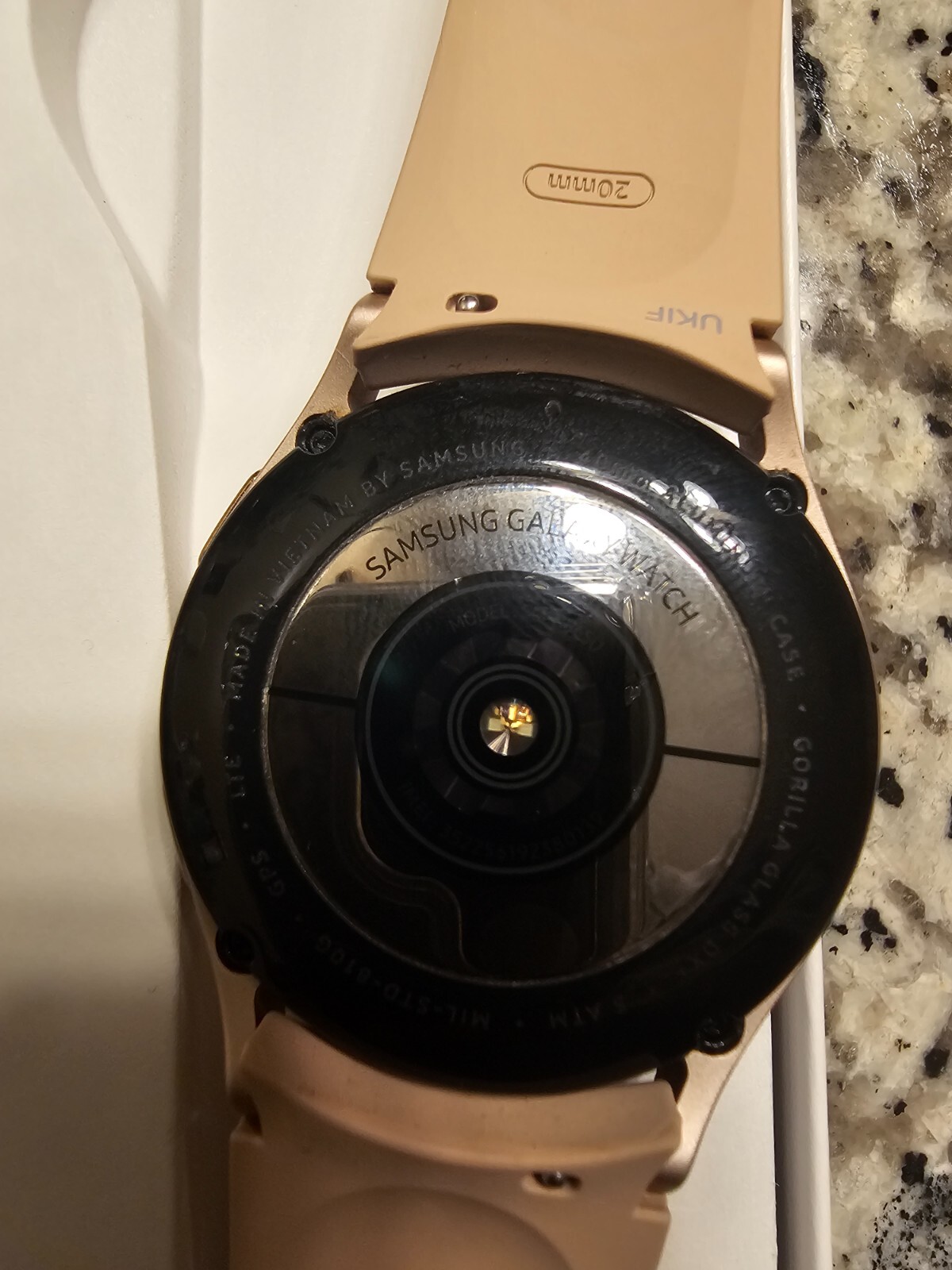 Samsung Galaxy Watch4 SM-R860 40mm Aluminum Case with Sport Band – Pink Gold…