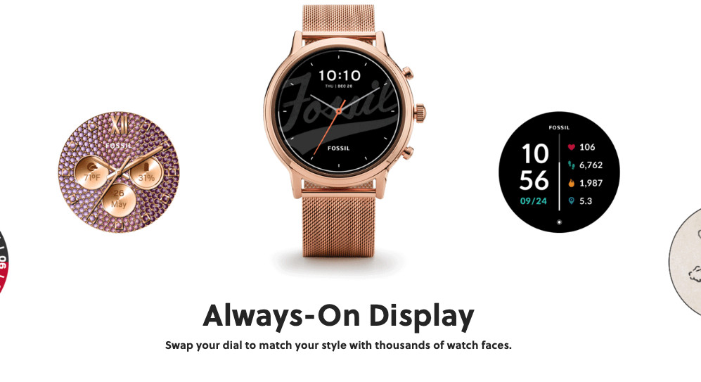 Fossil Gen 5 Smartwatch The Carlyle HR Black Silicone 44mm Free Fast Shipping