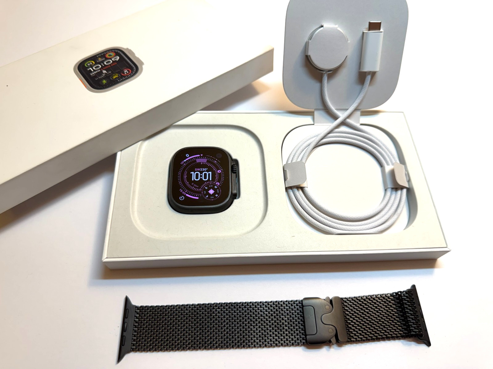 Apple Watch Ultra 2 | 49mm Black Titanium | Milanese Loop | 100% Battery