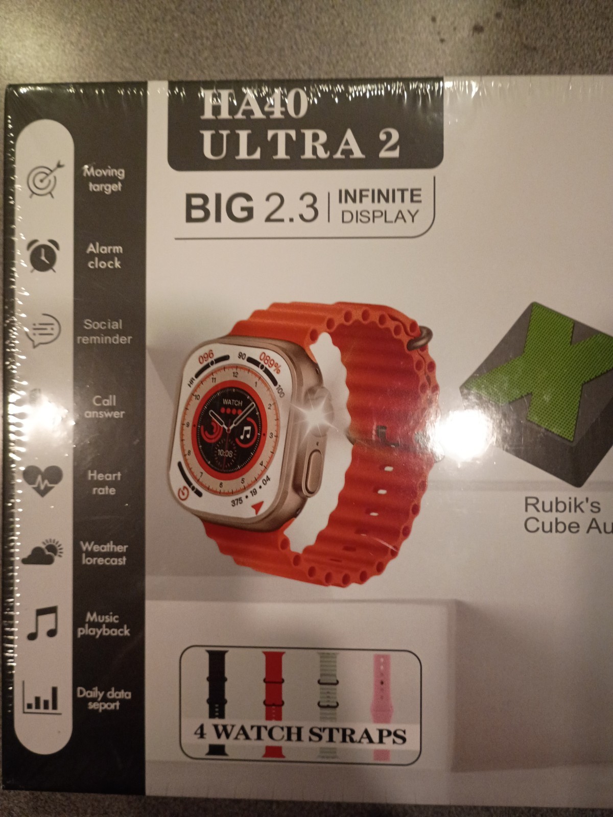 3 In 1, Smart Watch, Blue Tooth Speaker, And Headphones With 4 Extra Watch Bands