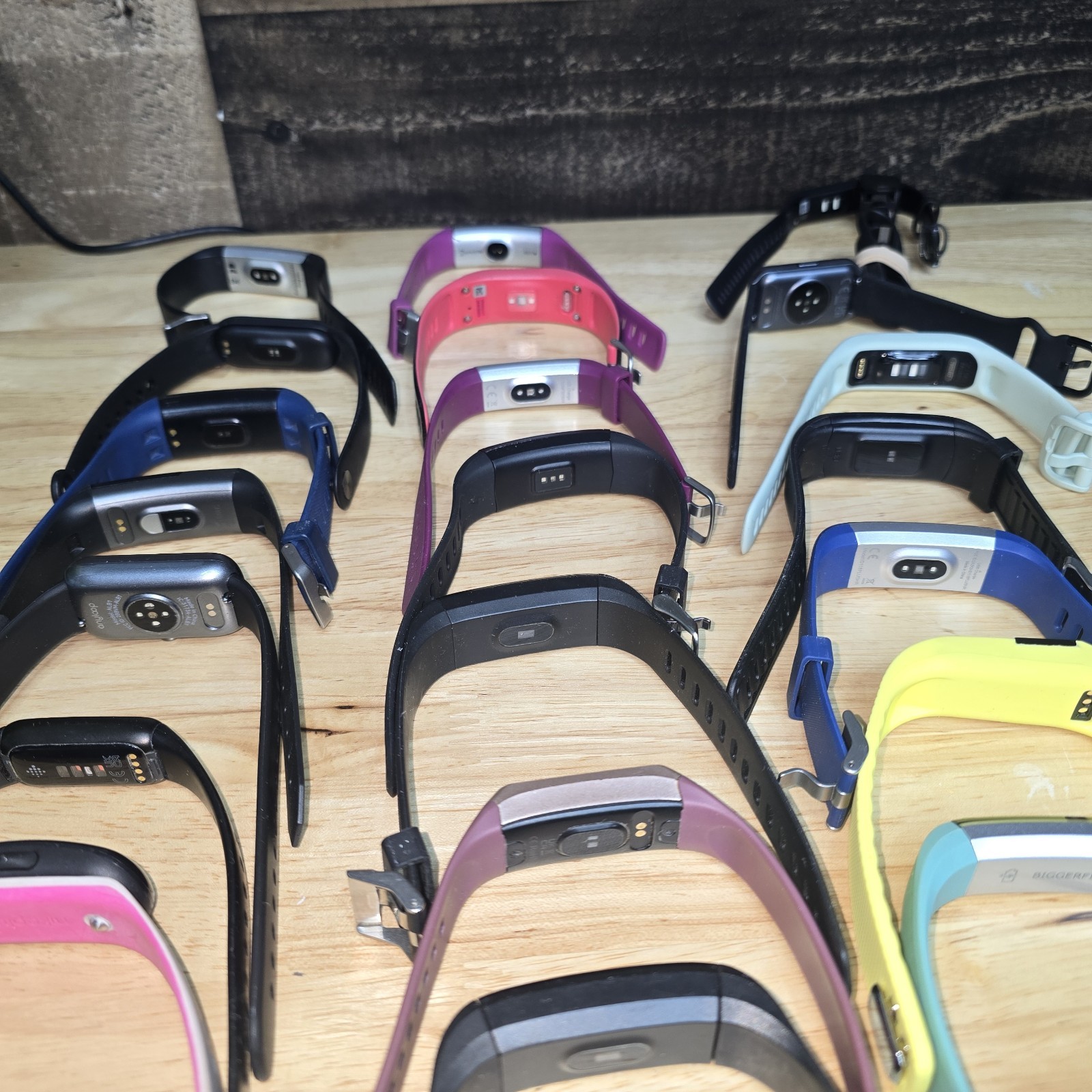 Lot of 30 Fitness Trackers Fitbit Garmin iFitness BiggerFive Vivosmart HR+