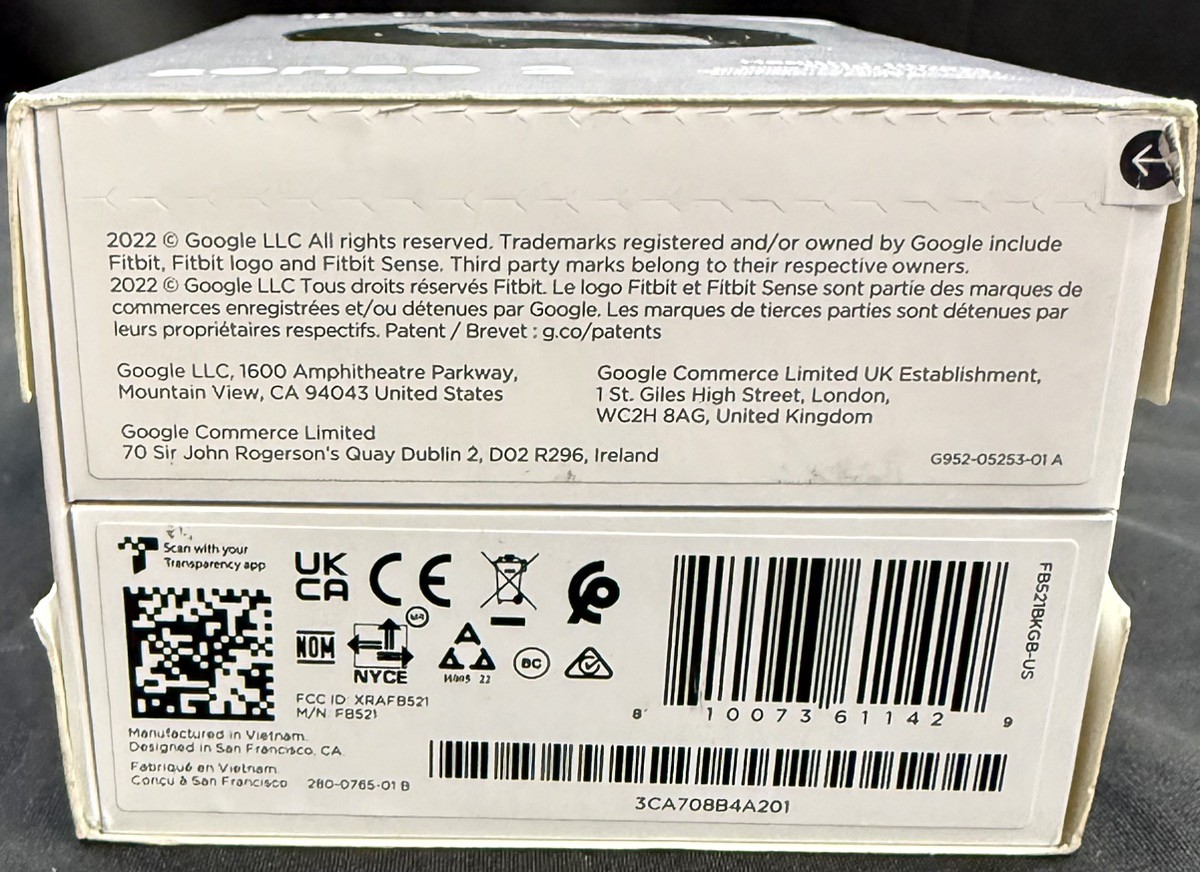 Fitbit Sense 2 Health/Fitness Smartwatch Grey/Graphite 24mm (CLN073899)
