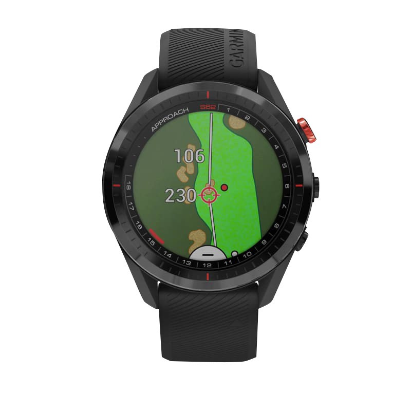 Garmin Approach S62 Black – Full Color, 14,000+ Courses, Shot Tracking and More