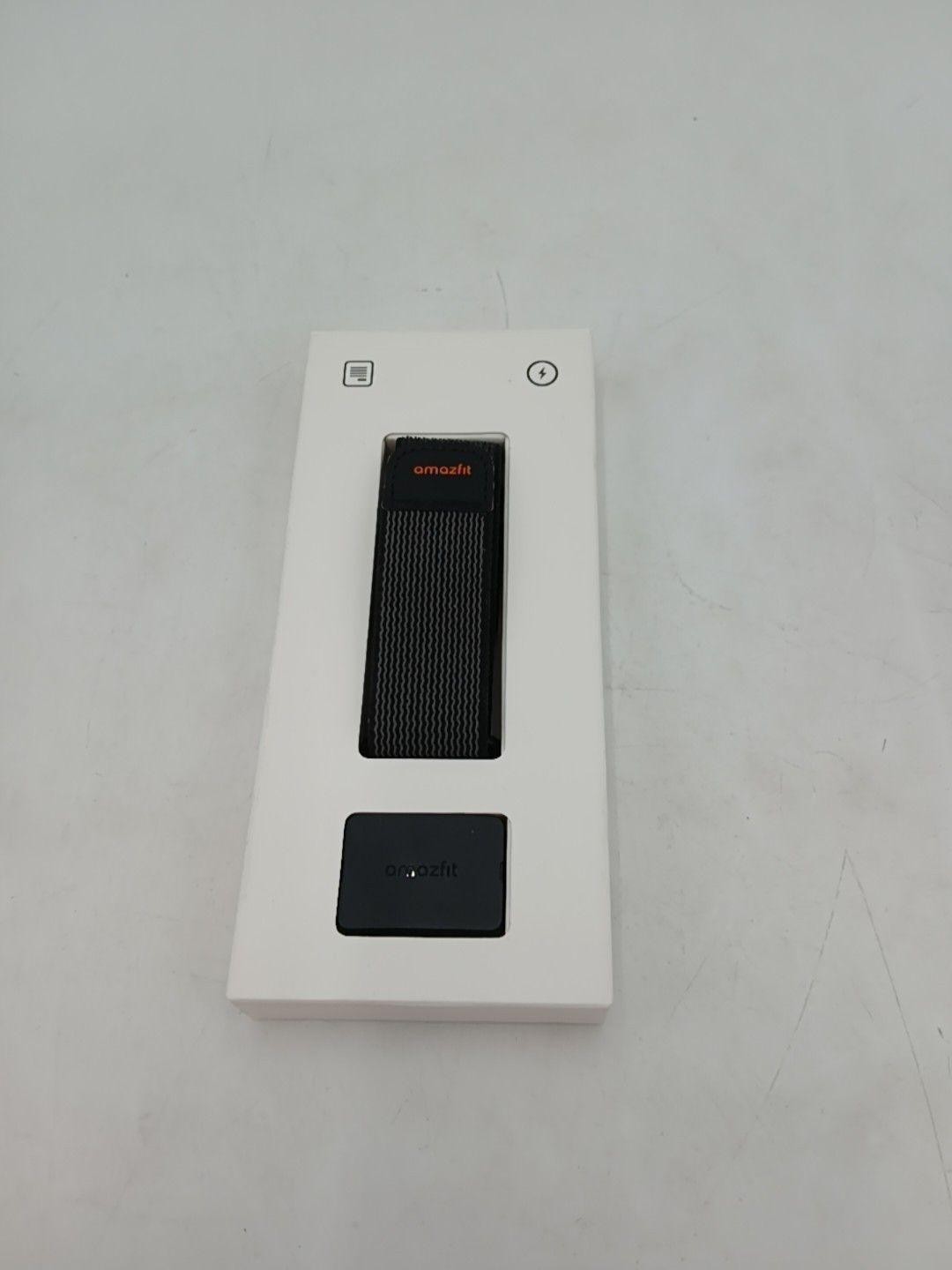 Amazfit Activity Fitness Tracker 20mm Nylon Band Android IOS Black Wearable