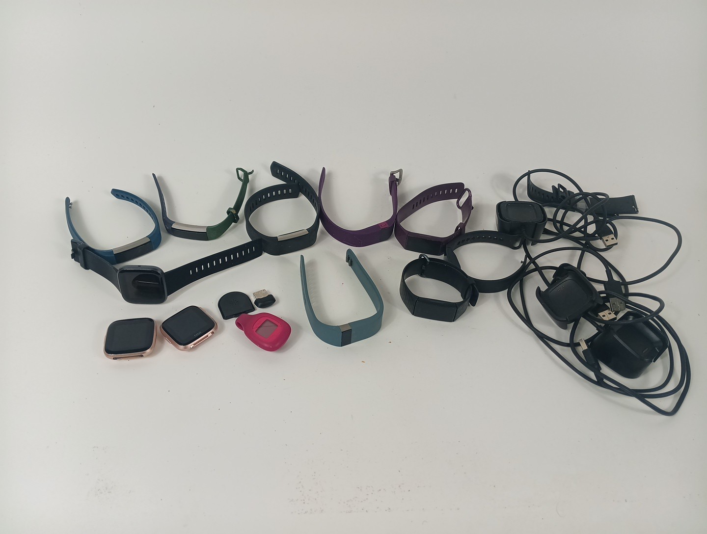 Lot of 11 Fitbit Smart Watches Untested Parts/Repair Mixed Condition Sold As-Is