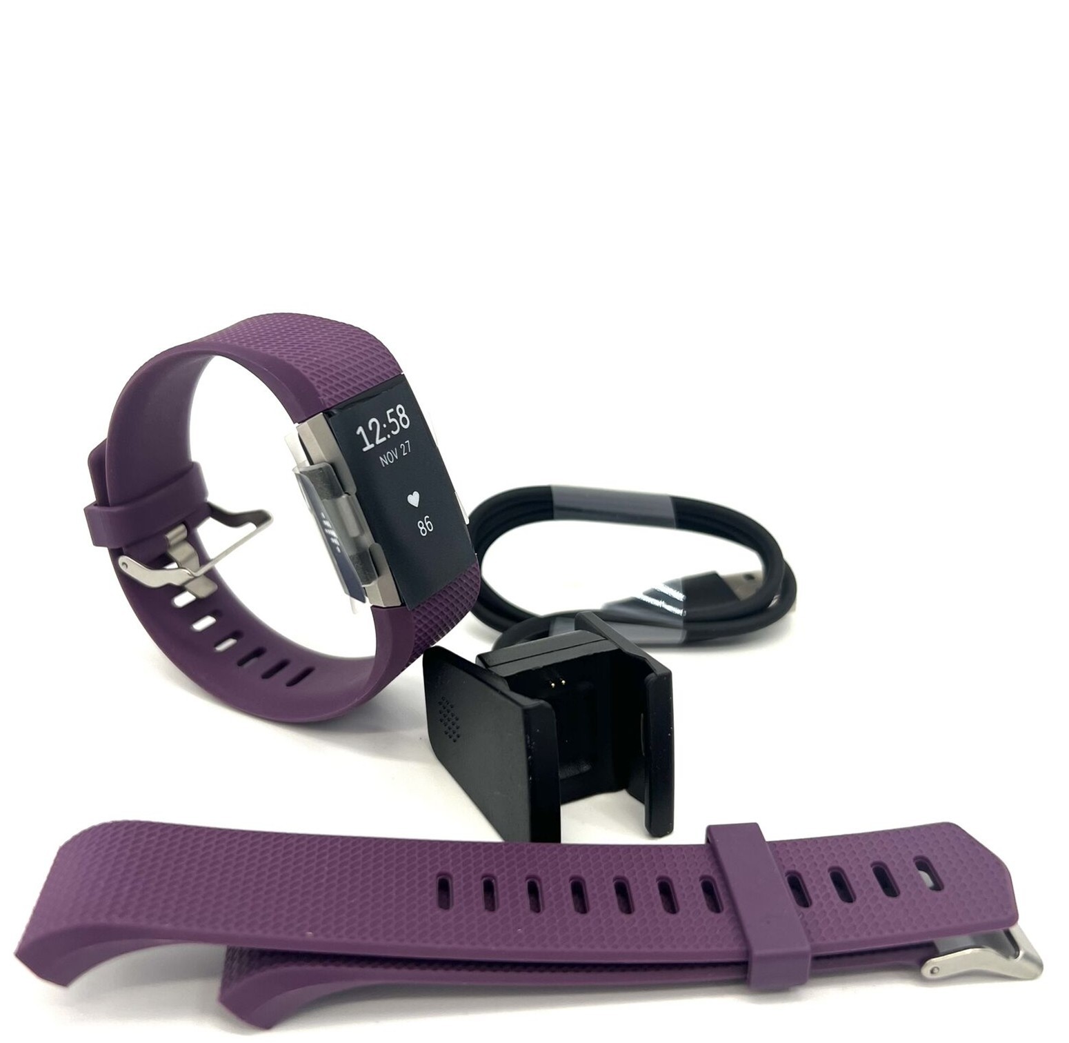 Fitbit Charge 2 Heart Rate Health & Fitness Monitor Activity Tracker -S+L Sizes
