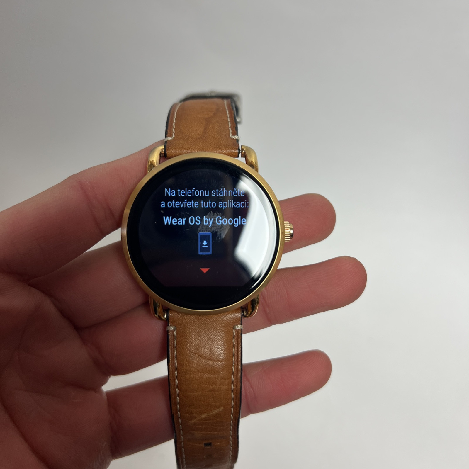 Fossil Q Gen. 2 Wander 45mm Smartwatch Rose Gold-tone Leather Band FTW2102 Read
