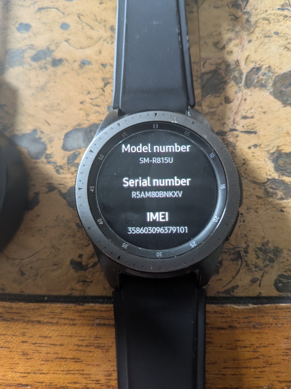 Samsung Galaxy Watch SM-R815U GPS+LTE 42mm Black Rubber Band Unlocked