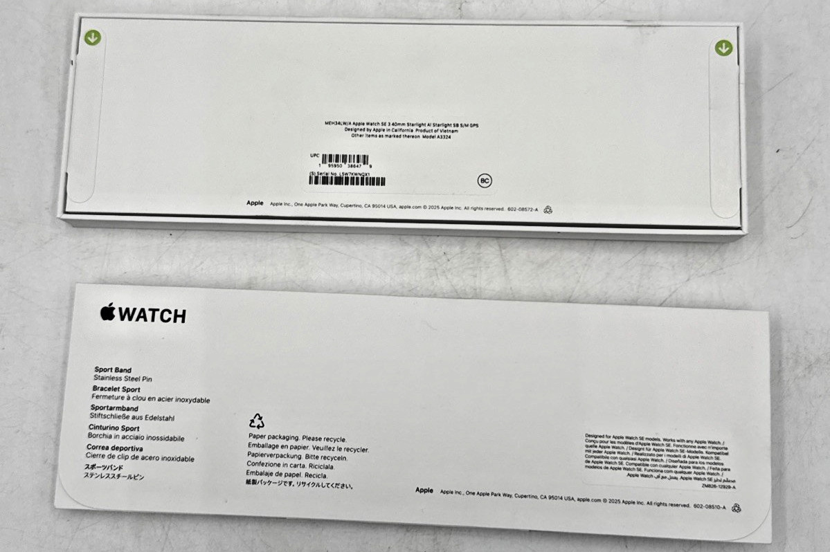 Apple Watch SE 3 MEH34LW/A 40mm Starlight AL Starlight SB S/M