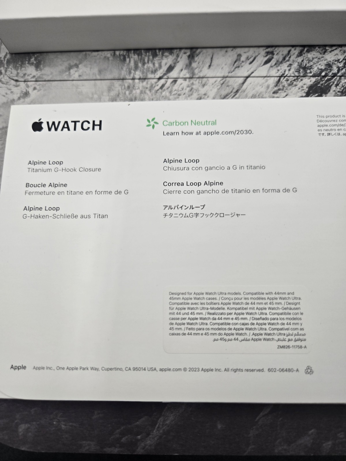 Apple Watch Ultra 2 49mm A2986 | Titanium w/ Alpine Band | GPS + LTE