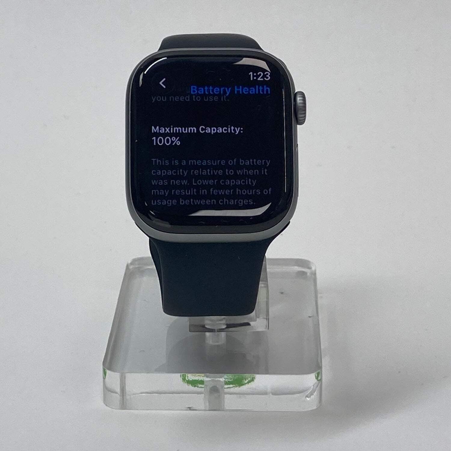 GPS Only Apple Watch Series 11 42MM Silver Aluminum Midnight Sport Band