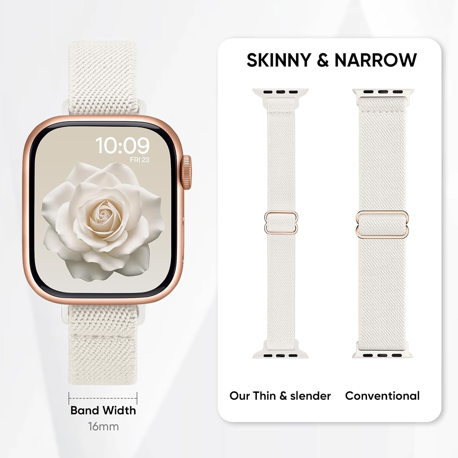 Case For Apple Watch 38mm 40mm 41mm 42mm 44mm 45mm 46mm 49mm Slim Stretchy Band