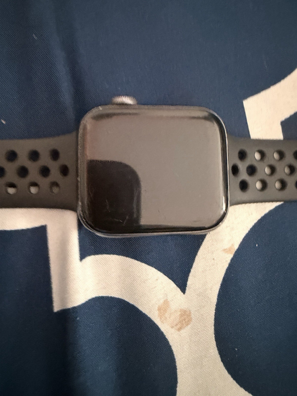 Apple Watch Series 6 44mm Blue Aluminum Case with Black Sport Band (A2292)