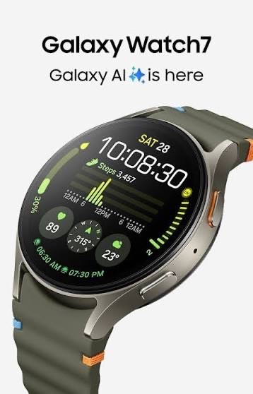 Samsung Galaxy Watch 7 44mm Green Bluetooth Wi-Fi Smartwatch plus (T-Mobile)