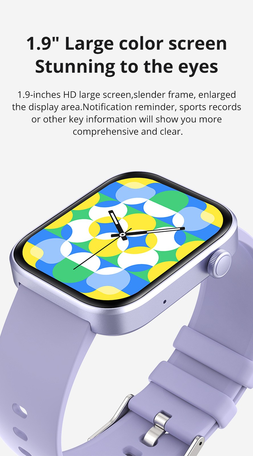 COLMI P71 Smart Watch, Sports Pedometer, IP67 Waterproof, Full-Screen calling yn