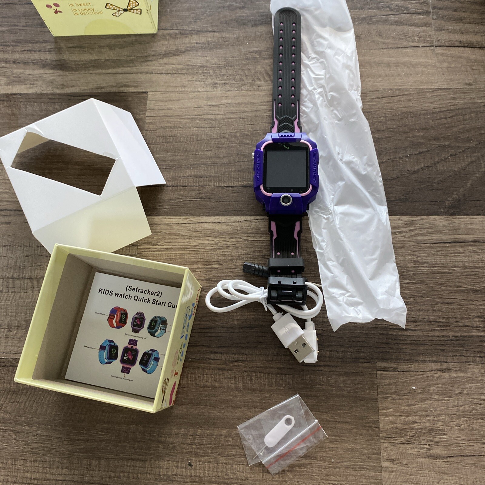 Setracker2 Kids Smart Watch Anti-lost Safe LBS Tracker SOS Call Purple/6