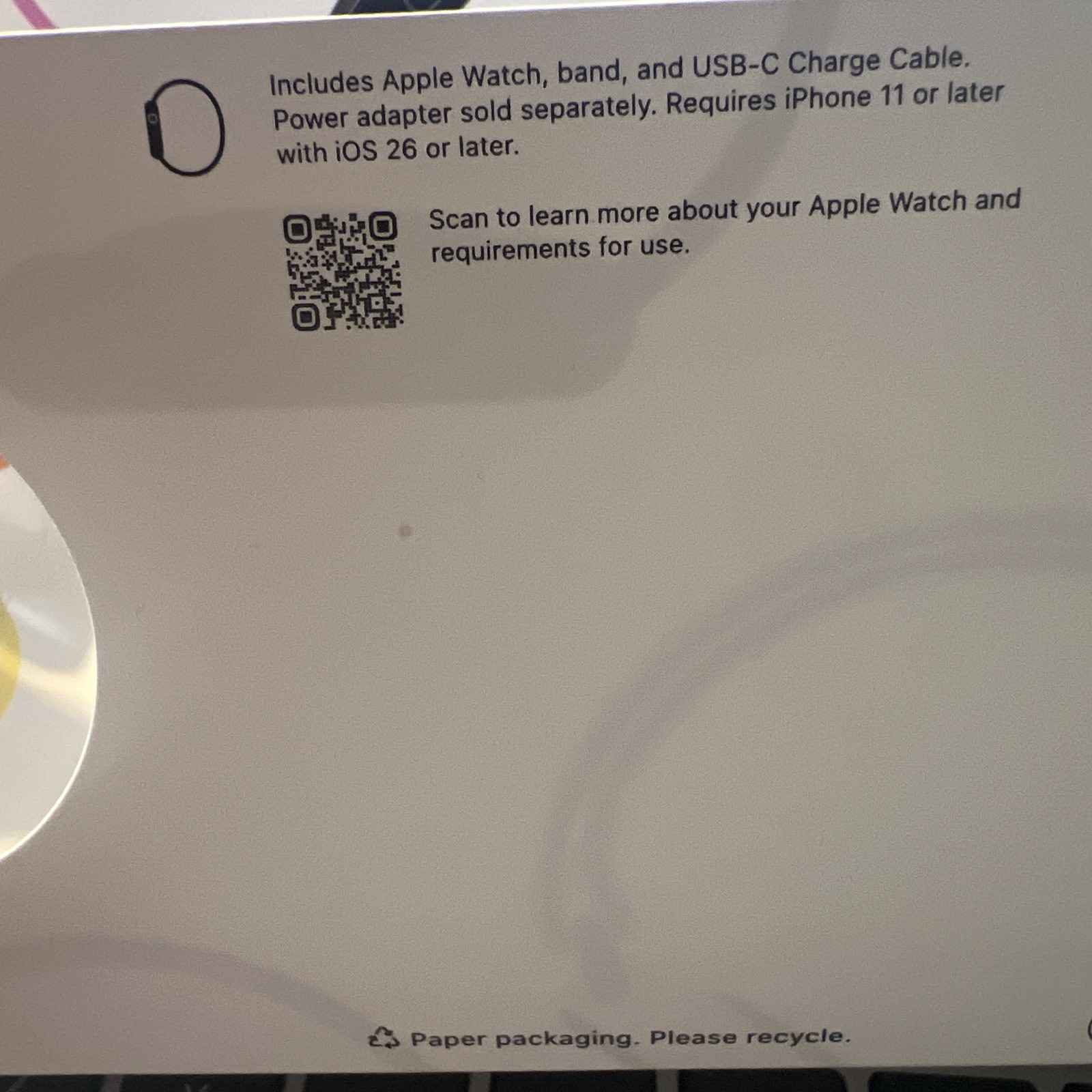 Apple Watch SE 3 40mm Starlight Aluminum Starlight Sport Band MEH34LW/A NIB
