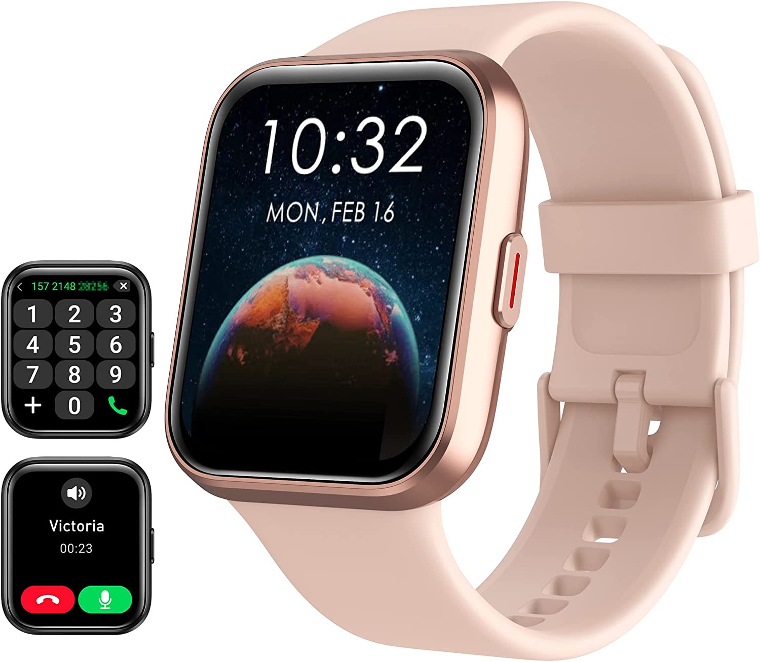 Smart Watch for Women Android & iPhone, Alexa Built-in, 1.8″ Touch Screen Fitnes