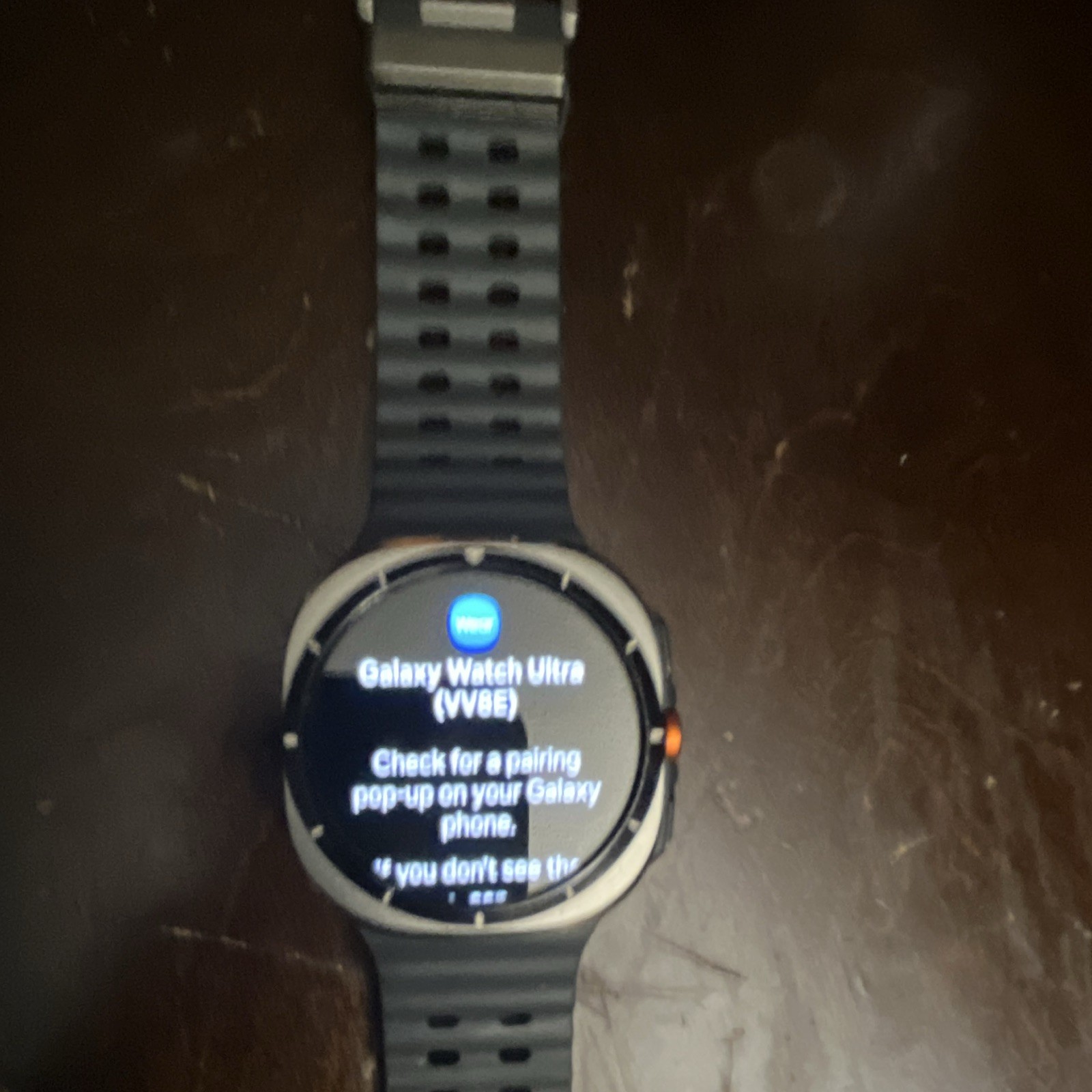 Samsung Galaxy Watch Ultra 47mm Silver Stainless Case Black Silicone BandGPS/LTE