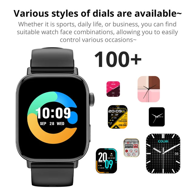 C8 max Smart Watch Fitness Watch Activity Tracker (Black)
