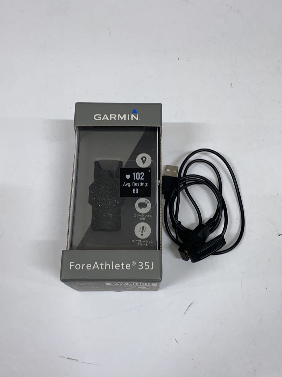 GARMIN ForeAthlete 35J Digital Smartwatch Black Rubber Band Fitness Tracker