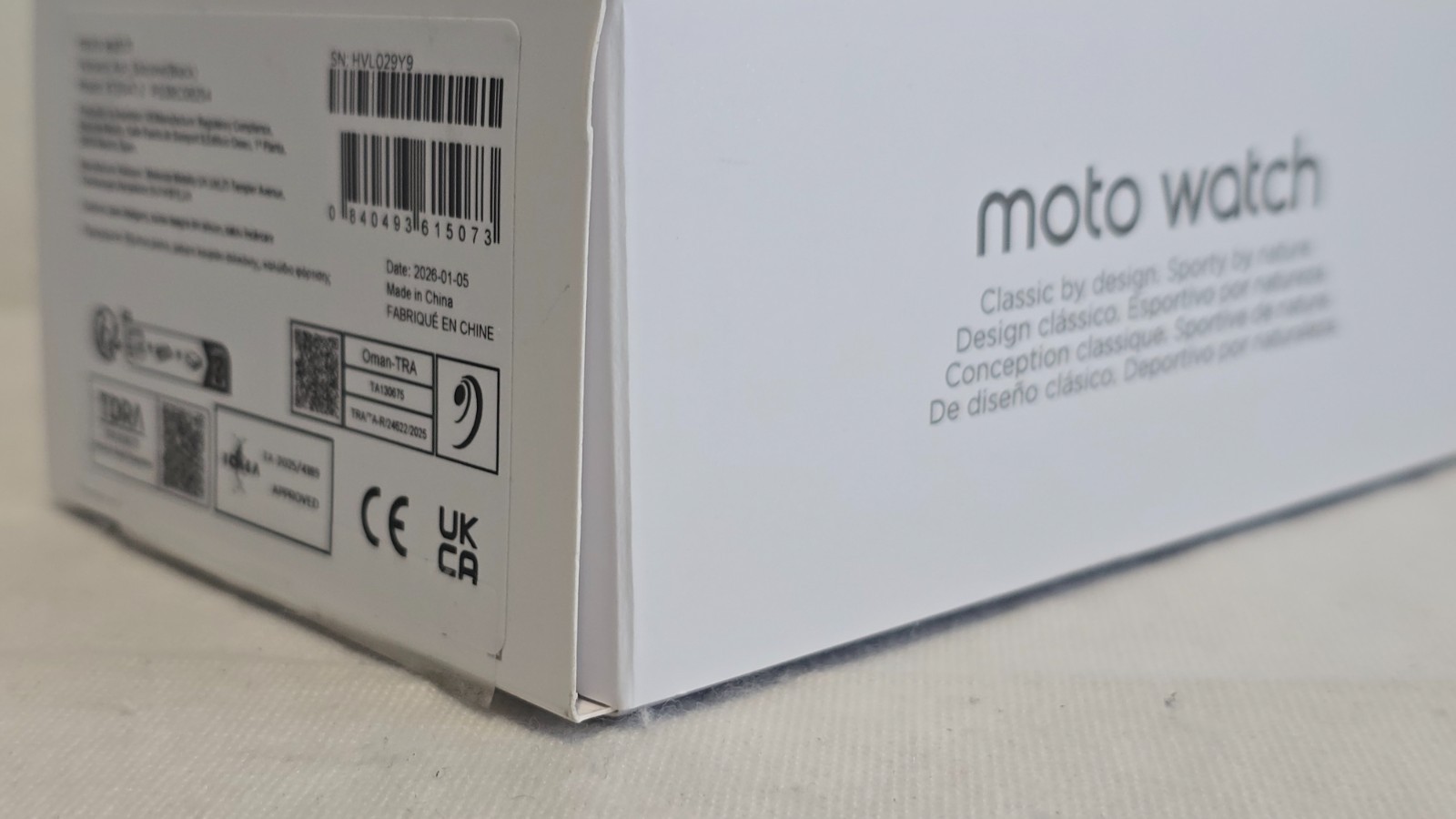 Moto Watch 2026 (XT2547-2) Volcanic Ash Silicone