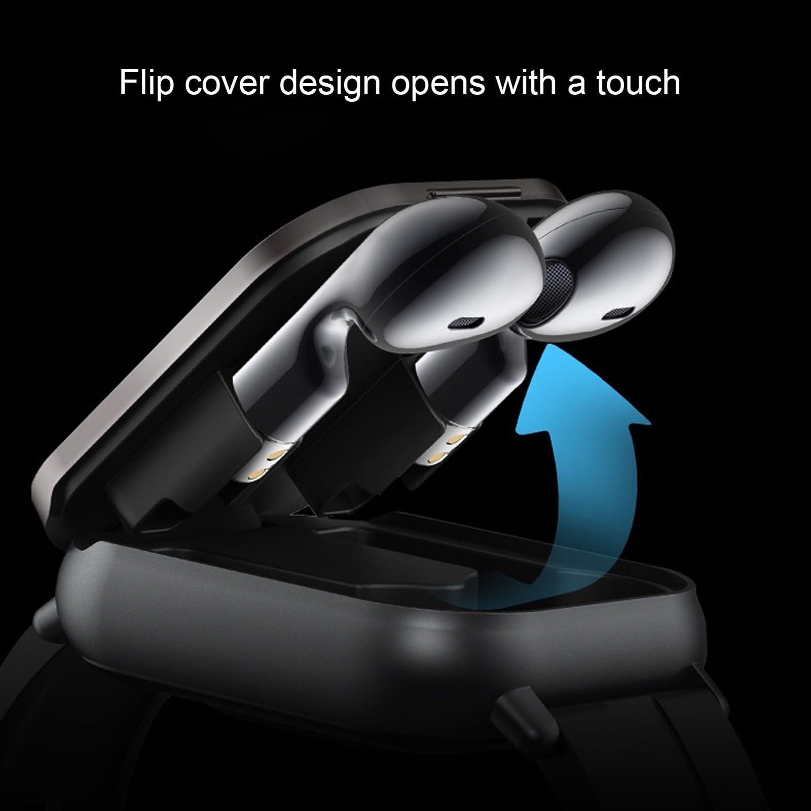 with Earbuds, 2.01 HD and Fitness Tracker for Men Women Answer Make Calls Fit…