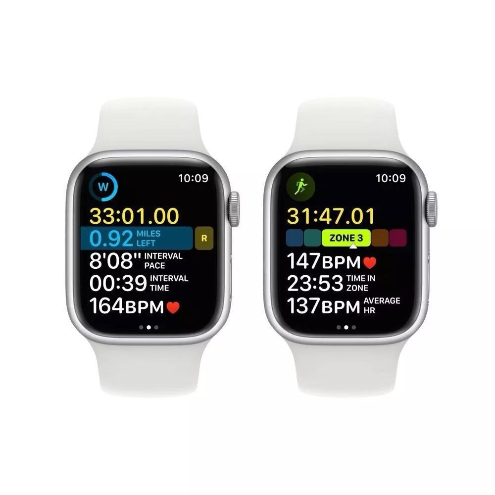 Apple Watch Series 8 (GPS) 45mm Case (Silver) with SportBand OpenBox (VeryGood)