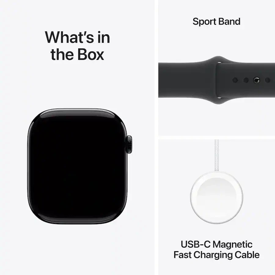 New Apple Watch Series 10 46mm (GPS + Cell) Jet Black w/ Black Sport Band (M/L)