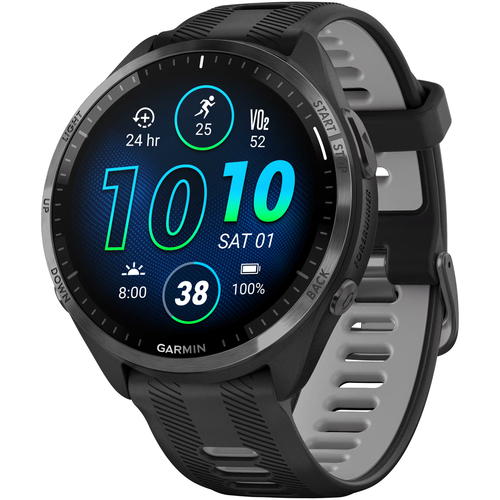 Garmin – Forerunner 965 GPS Smartwatch 47 mm Fiber-reinforced polymer – Carbo…