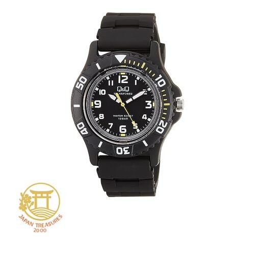 Citizen QQ Men’s Analog Solar Watch Water Resistant to 10 ATM Urethane Strap