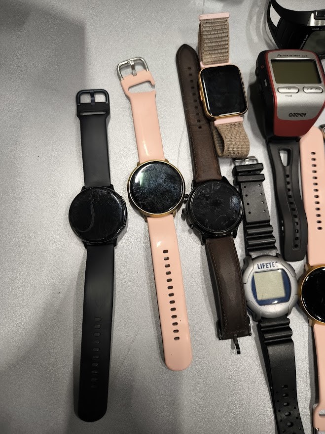 Lot of 20 Mixed Smartwatches – Untested, Used, Various Brands