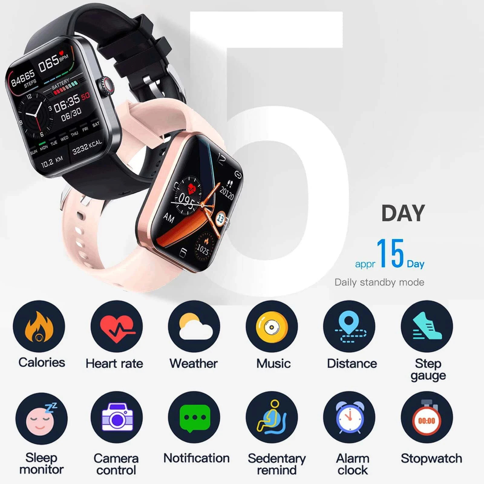 Smart Watch Men Women Waterproof Smartwatch Bluetooth for iPhone Samsung Android