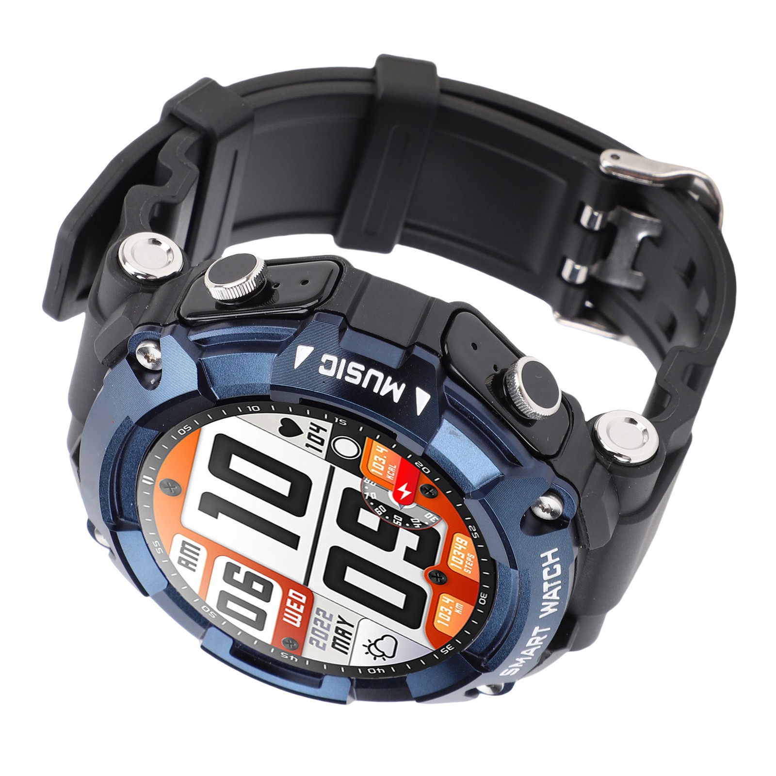 2 In 1 Smart Watch With Wireless Stereo Earbuds 1.52 Inch Screen NFC Fitness