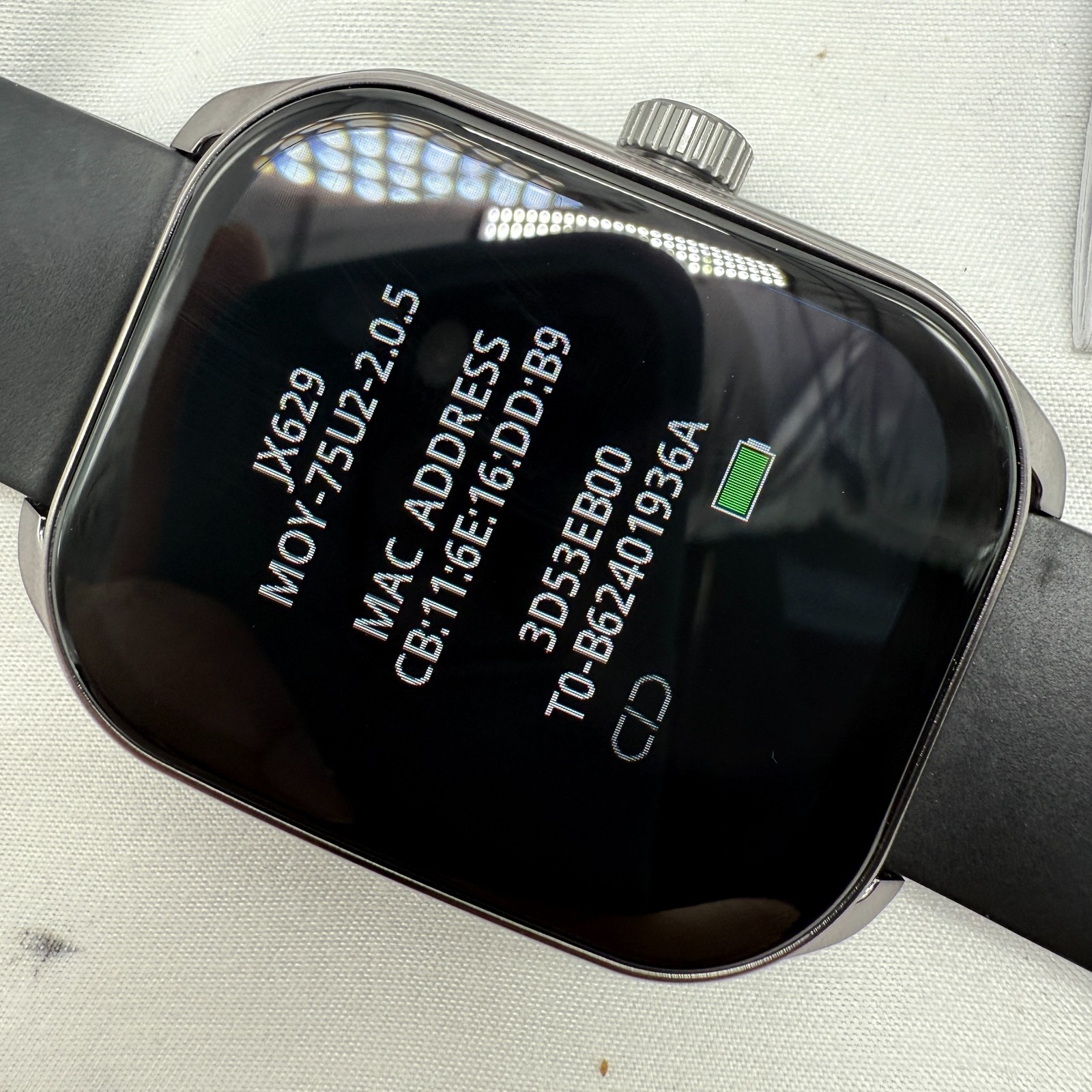 AOLON Smart watch 2.1-Inch HD Curved Screen with Black Band