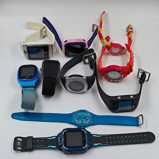 Lot of 10 Untested Watches – Mixed Colors & Models, No Packaging