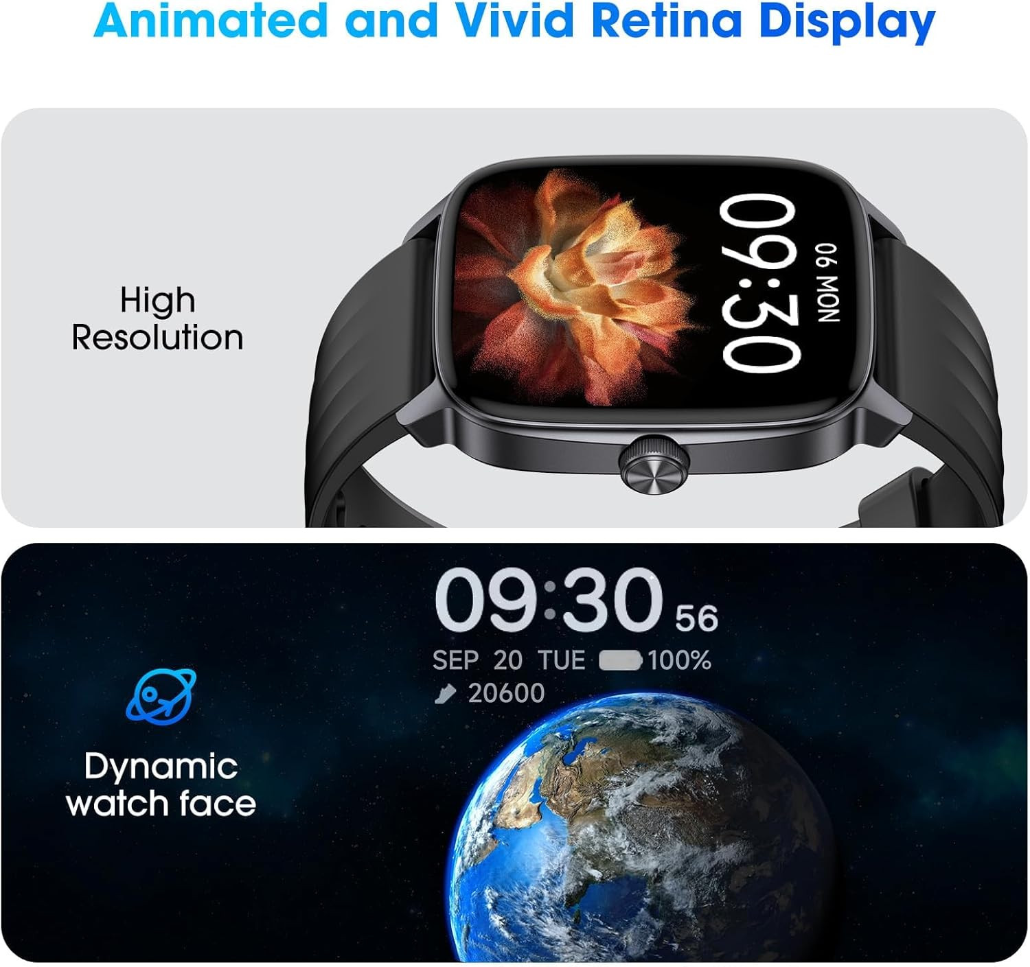 Pedometer Watch Senior Friendly No App/Phone Required, Waterproof Fitness Tracke