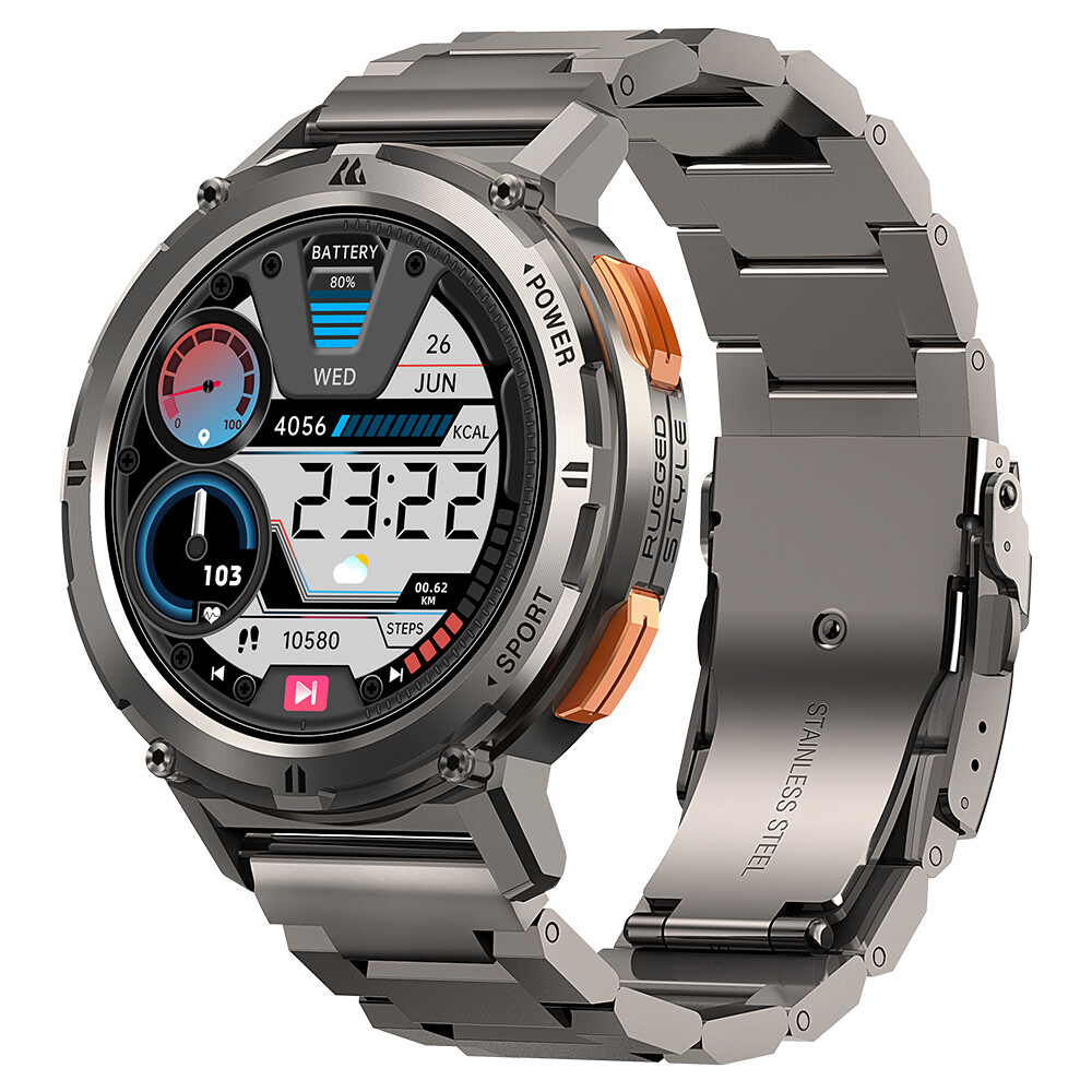 KOSPET TANK T2 Ultra Smart Watch Mens 410mAh Battery 50M Waterproof AMOLED AOD