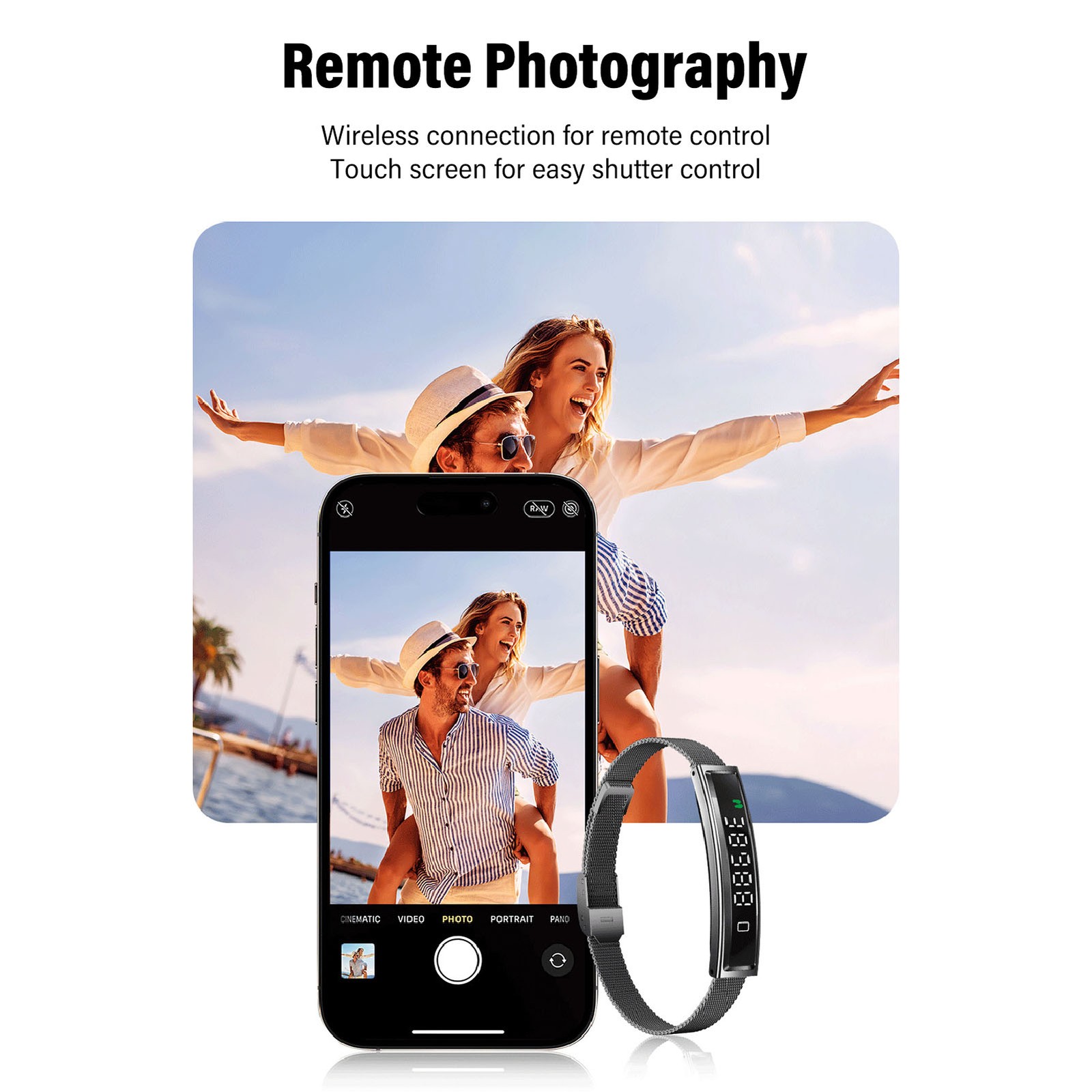 Smart Bracelet Fitness Tracker Bluetooth 5.3 Health Tracker Bracelet Water IOQW