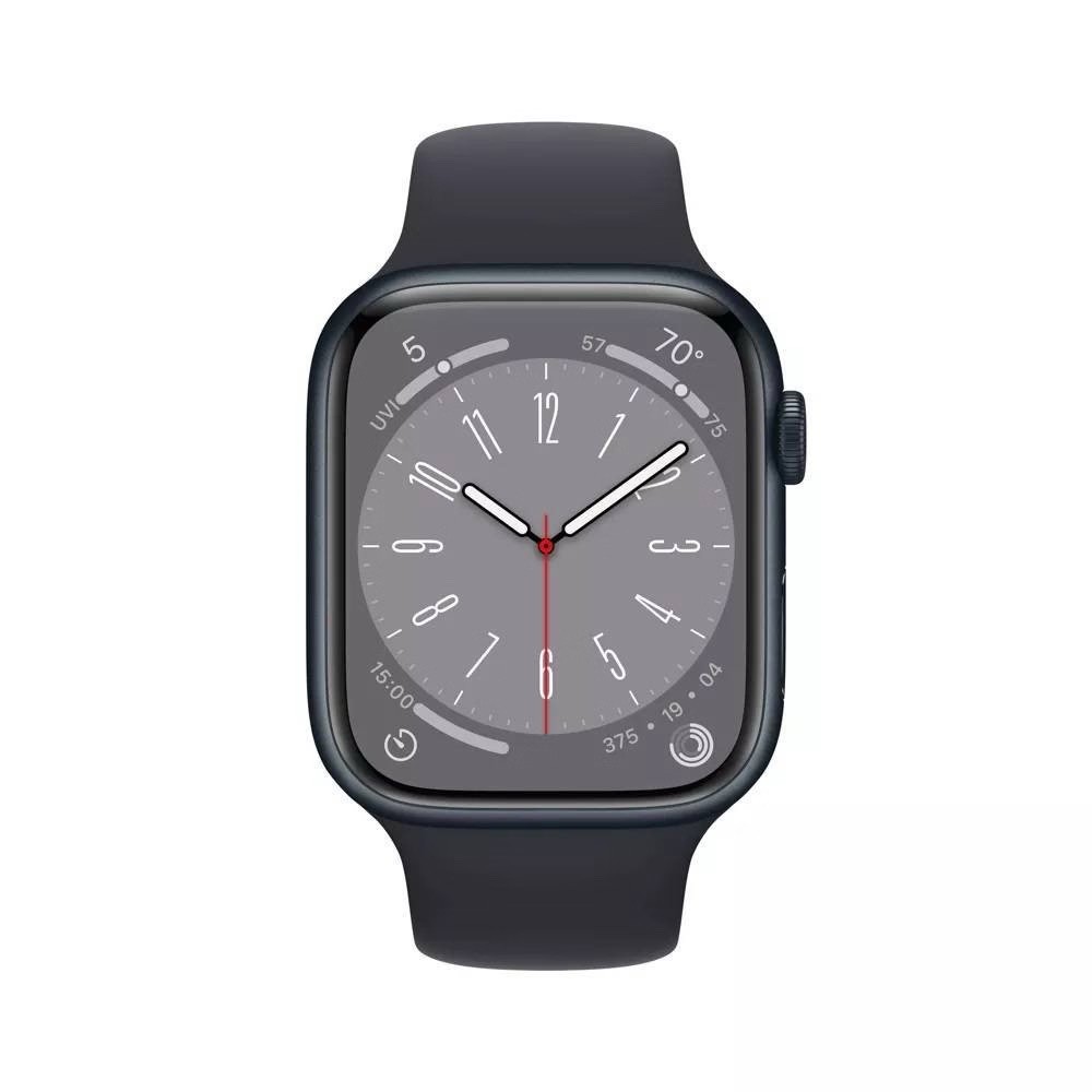 Apple Watch Series 8 (GPS) 45mm Aluminium Case (Midnight) with Sport Band (Good)