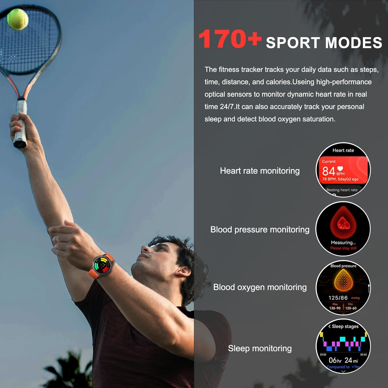 2025 Military Smart Watches (Answer/Make Calls),Built-in GPS With LED Flashlight