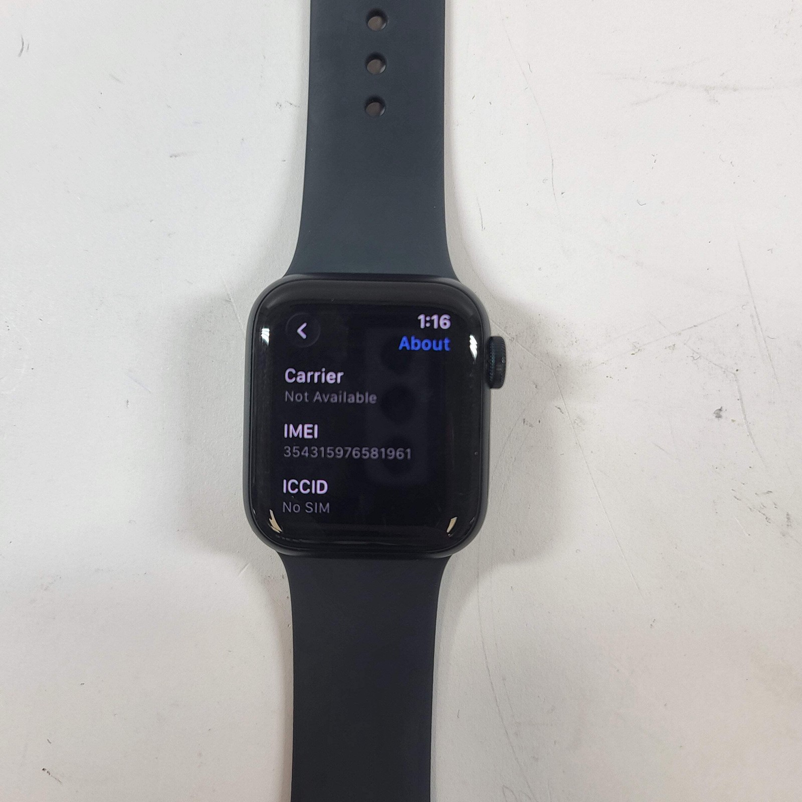 Unlocked Apple Watch SE 2nd Gen 40MM Midnight Aluminum Black Sport Band