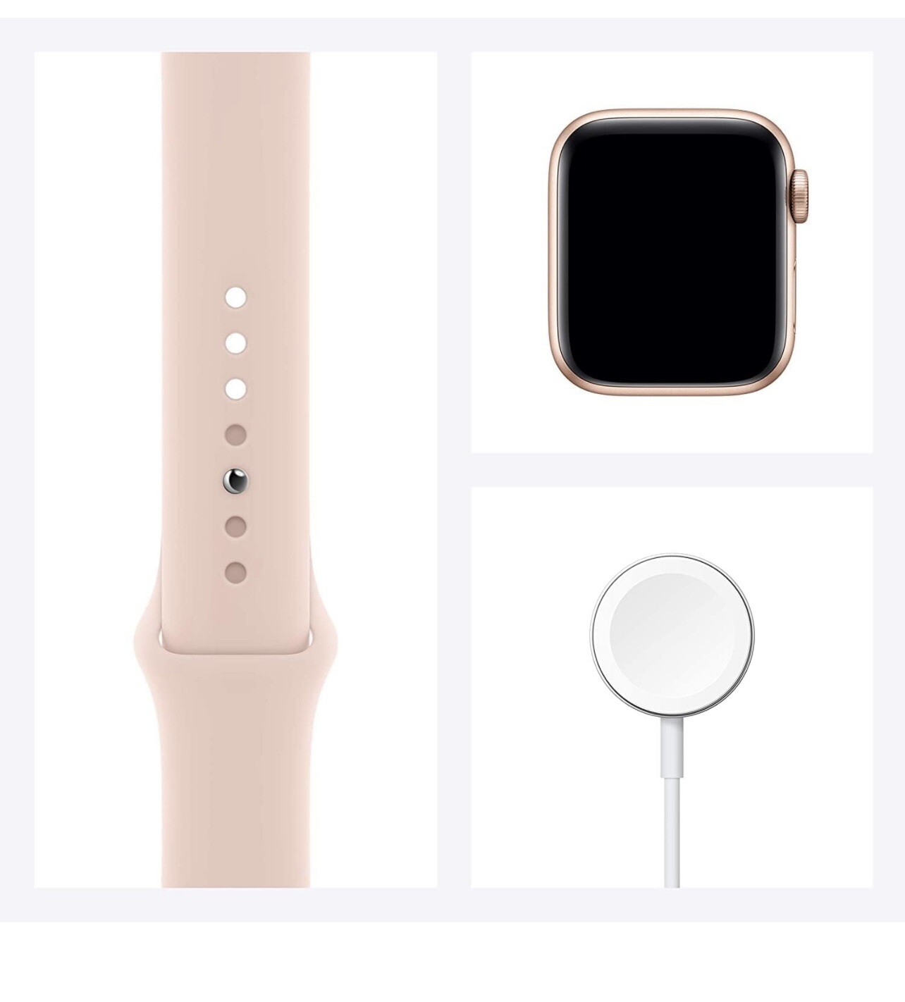 Apple Watch Series SE 44mm Gold Aluminium Case with Pink Sport Band (GPS +…