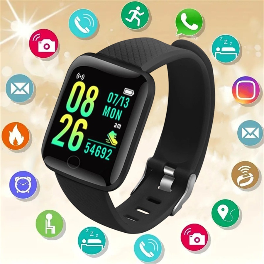Smart Watch Fitness Tracker Heart Rate Sleep Monitor Bluetooth Sport Wristband