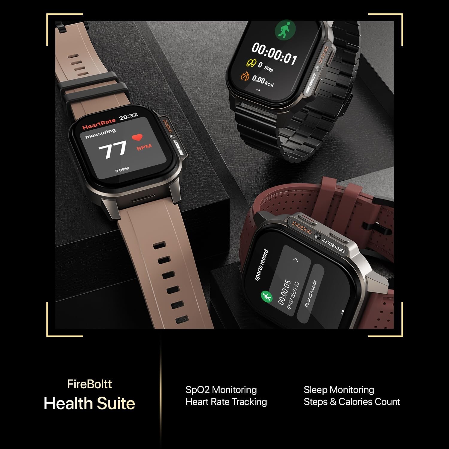 Fire-Boltt Snapp Smart Watch, Selfie Camera, 4G SIM, 1000mAh 2GB RAM /16 GB ROM